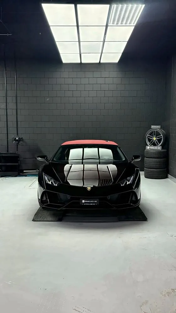 Lamborghini Huracán Performante in der Werkstatt der PRIMELACK AG in Bubikon